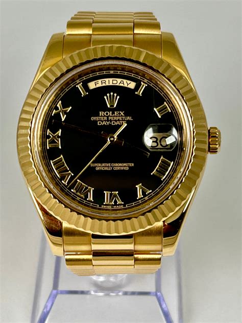 rolex day date ii black|rolex day date 41mm discontinued.